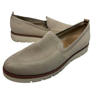 Easy Spirit Sevada2 Knit Slip On Loafers Womens 10 Tan Beige
